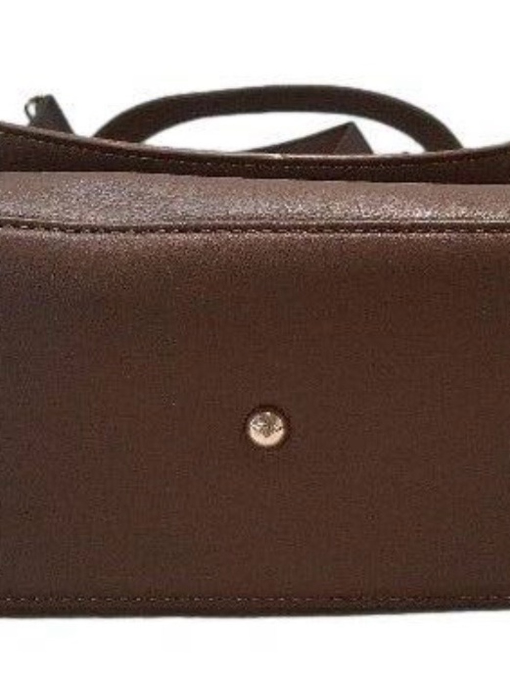 White Elm Mini Gemini Convertible Backpack Tote Bag-Coffee Brown w/cream lining! - Picture 12 of 13